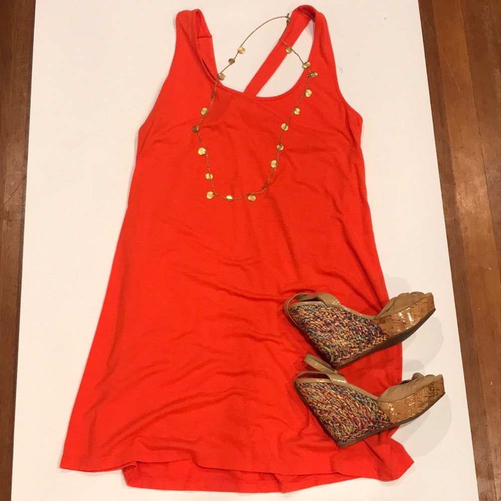 Knot back t shirt dress